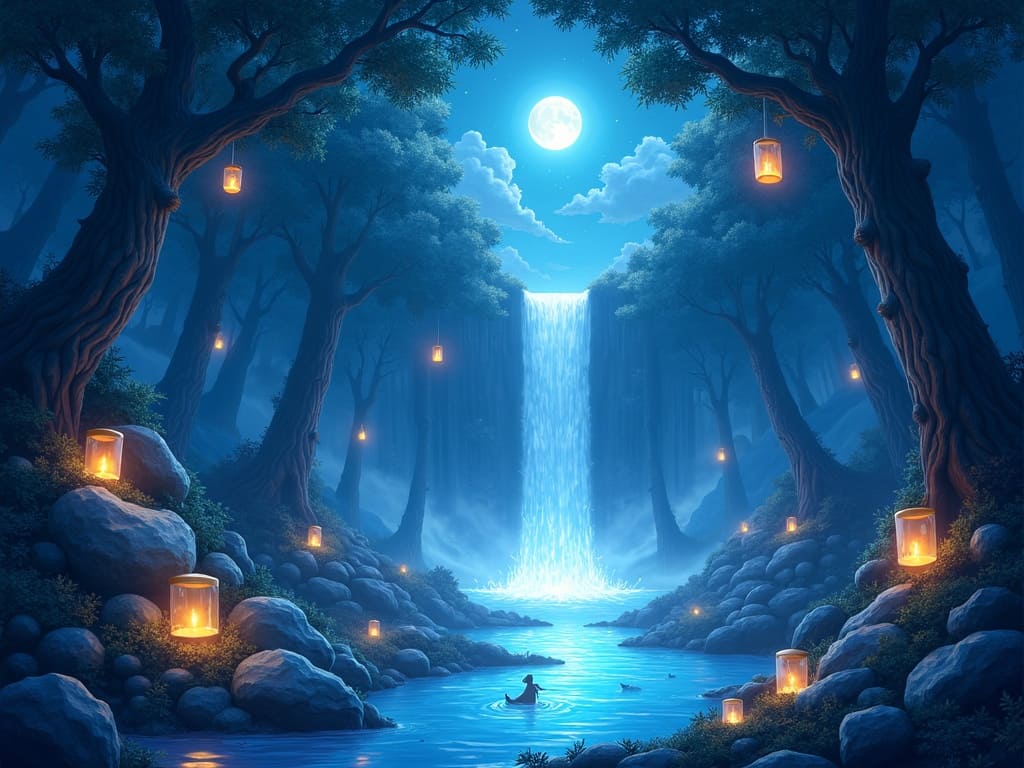 Fantasy-style vibrant AI image sample