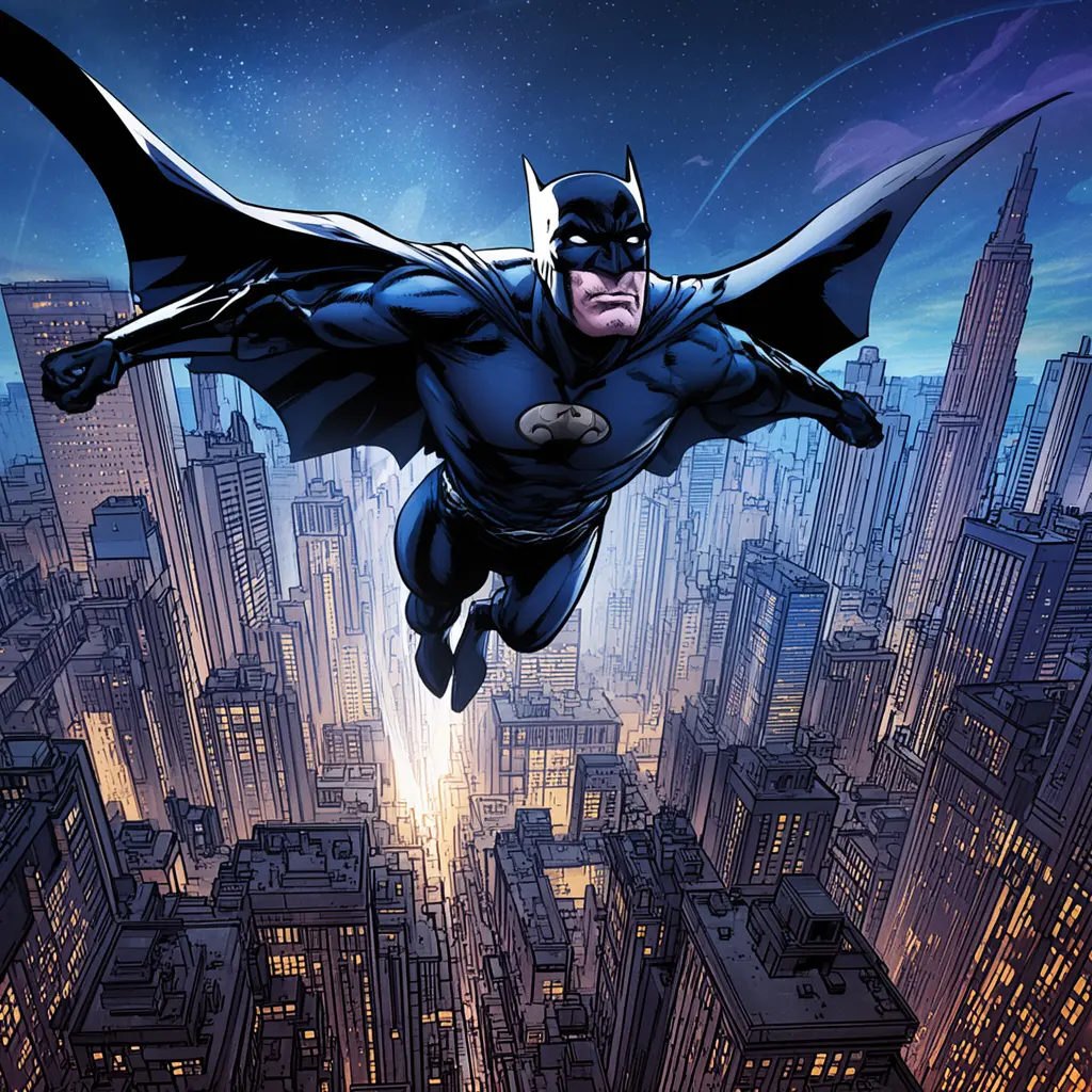 AI comic generator transforming a realistic photo into a digital comic book style illustration