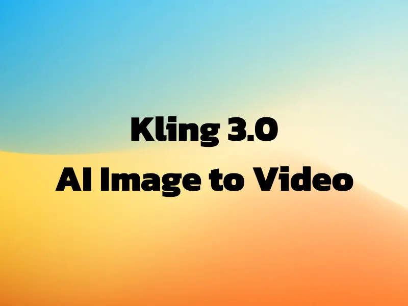 Cinematic Image to Video: Kling 3.0 | Toolplay