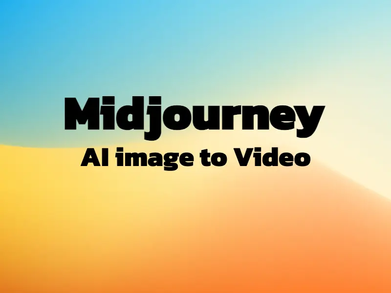 Midjourney AI Image to Video