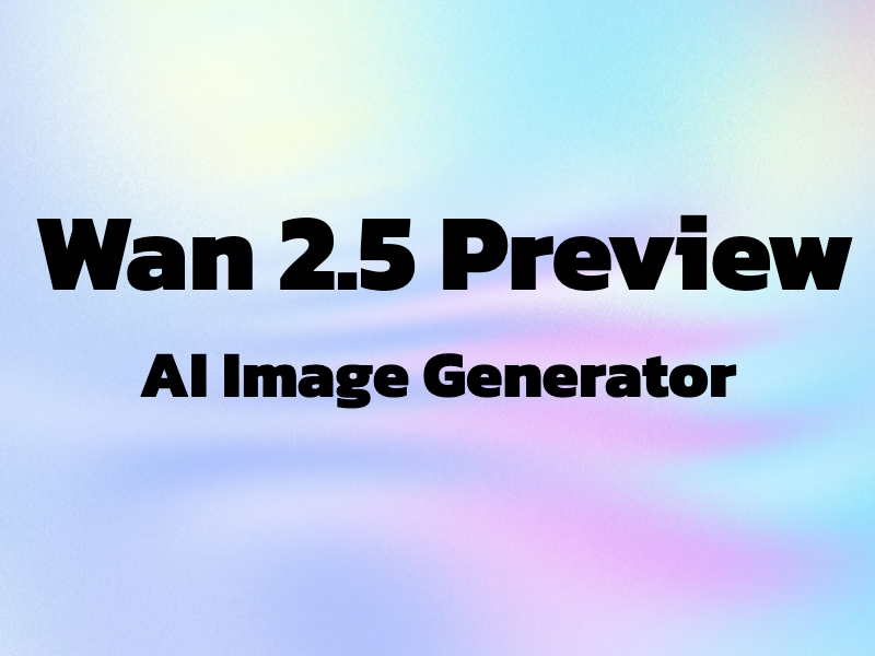Wan 2.5 AI Image Generator