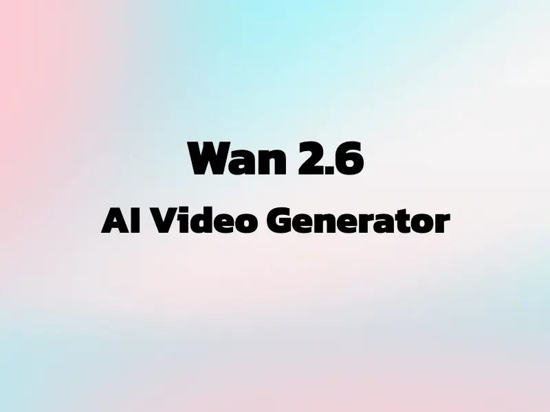 Wan 2.6 Text to Video with Audio